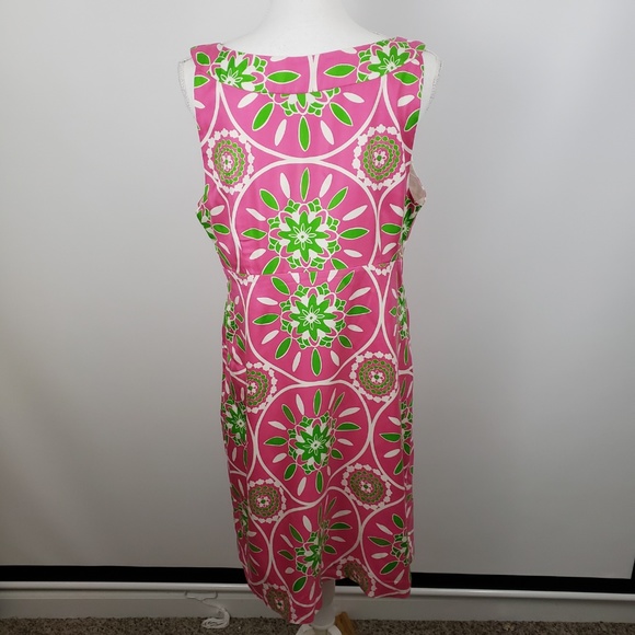 Lilly Pulitzer jacqueline hibiscus dress gather 14 - Picture 4 of 7